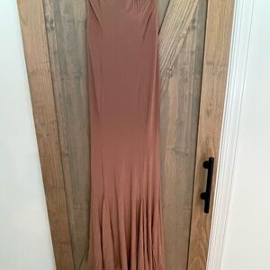 House of CB Pink Spaghetti Strap Sleeveless Gown for Prom
